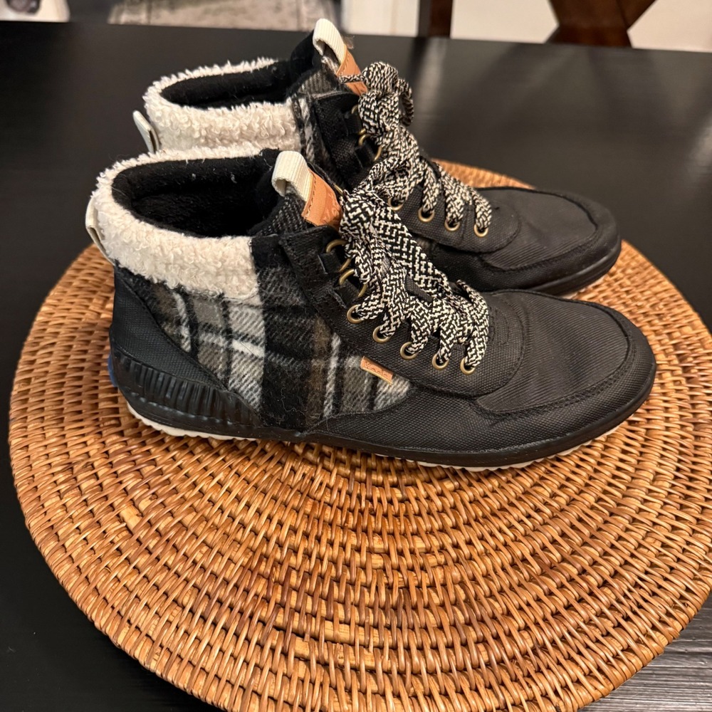 Keds Scout Boot II‎ Womens 9 Black Plaid Water Resistant Ankle Boots WF65488